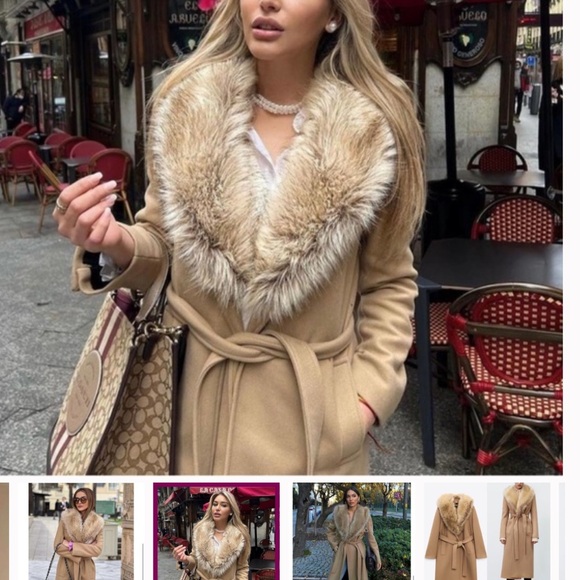 MANTECO ZARA WOOL BLEND COAT PREMIUM QUALITY - Picture 5 of 12